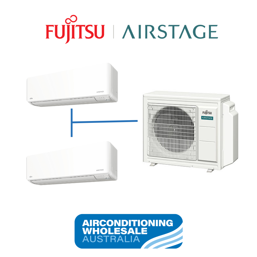 Split Head Unit Fujitsu Multi Head Split System 2.5kW (2 Bedroom) – Airconditioning ...