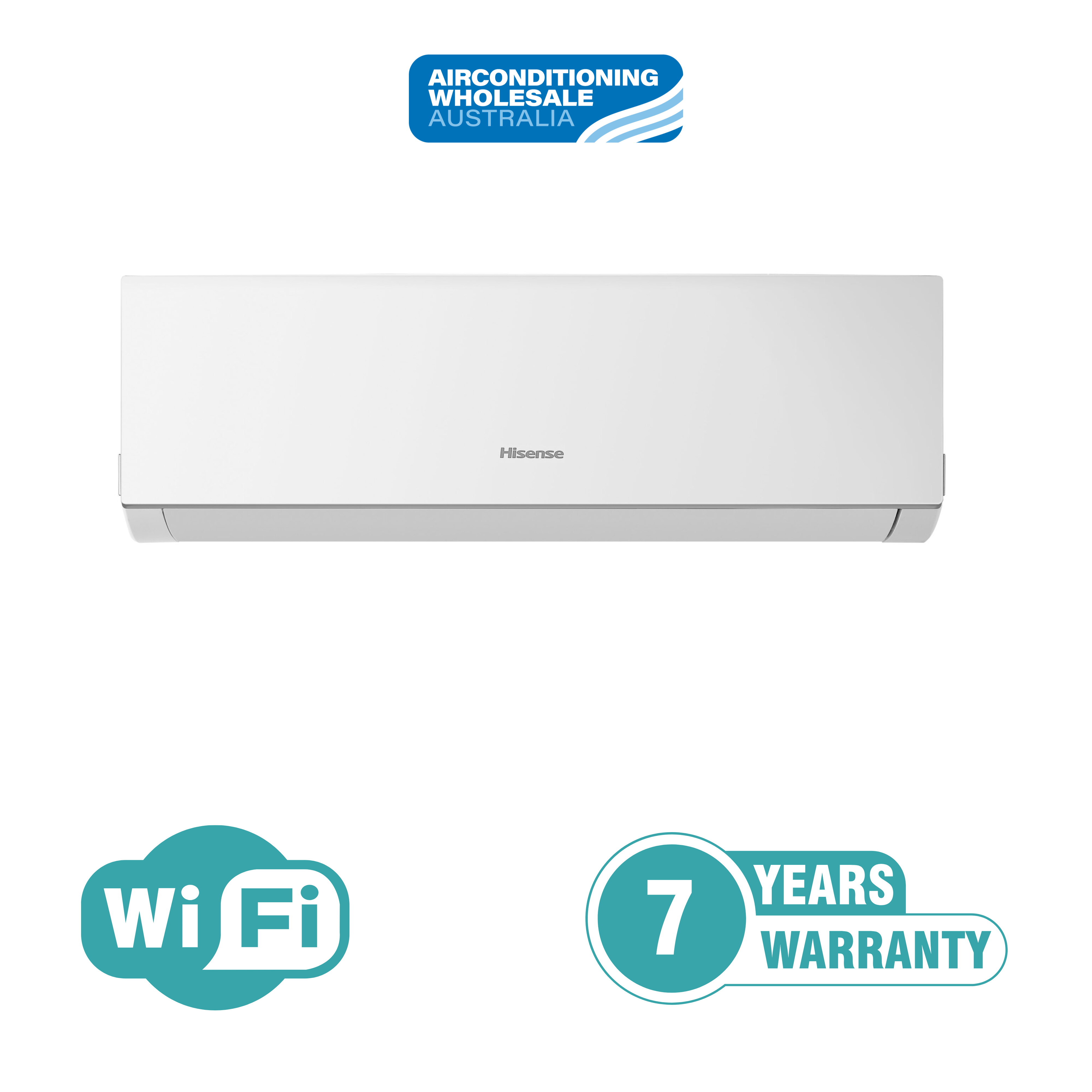 Hisense 2.5kW J Series Split System 7 Year Warranty