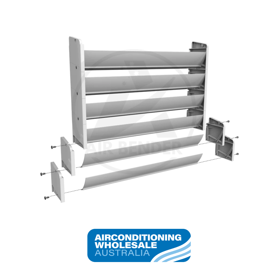 Air Bender Single Air Deflector 5 Blade (500mm x 455mm) - Small