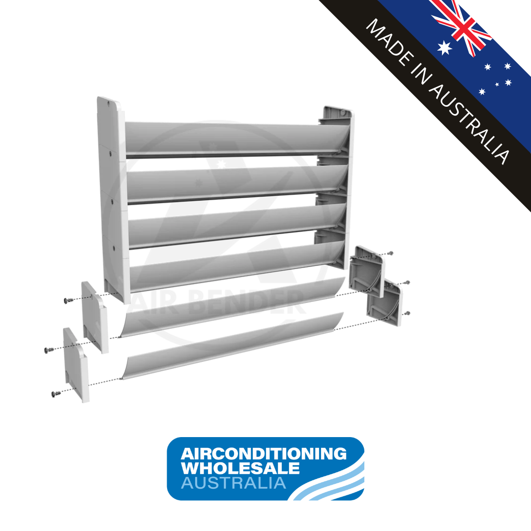 Air Bender Single Air Deflector 5 Blade (500mm x 455mm) - Small