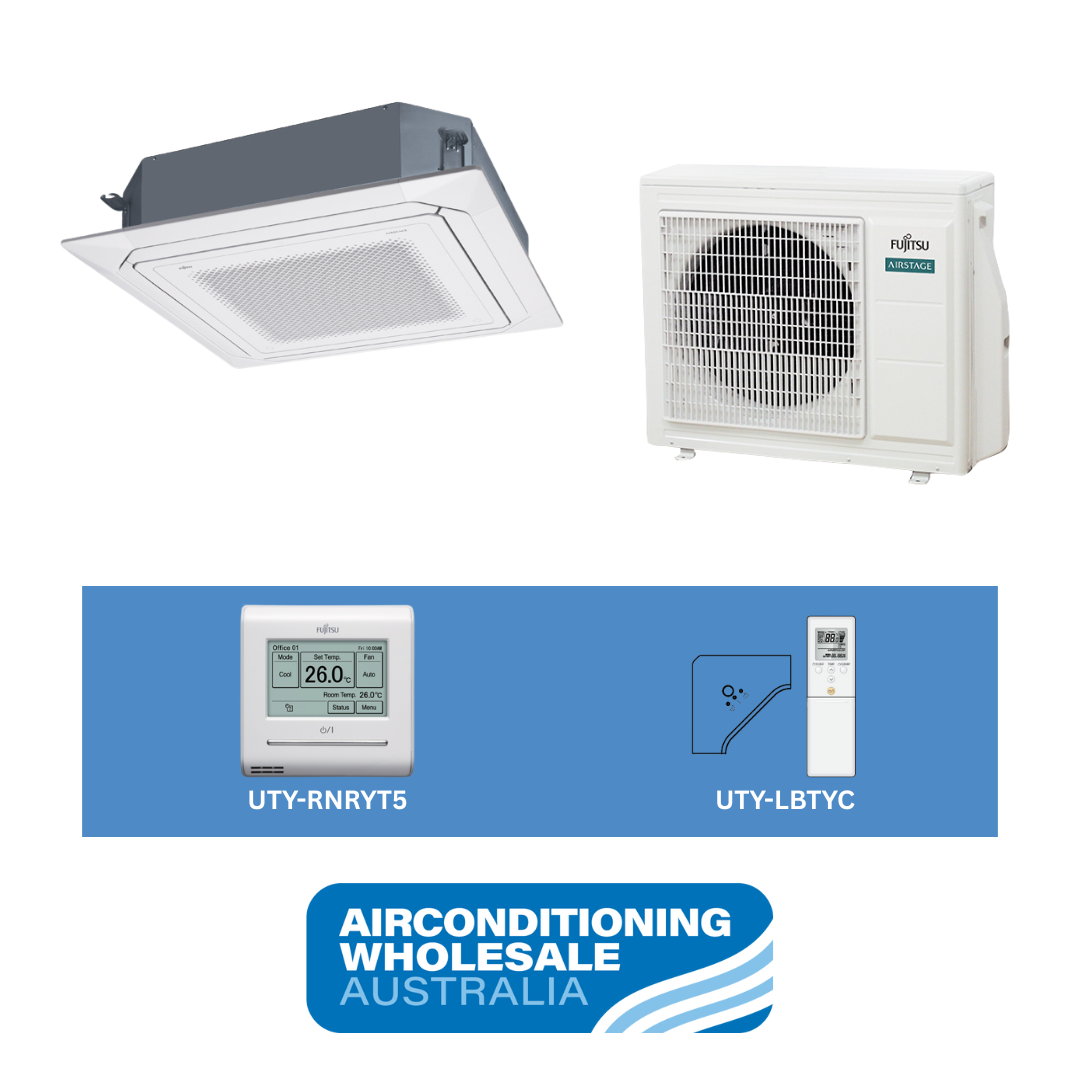 Fujitsu 7.1kW Circular Flow Single Phase Cassette - R32