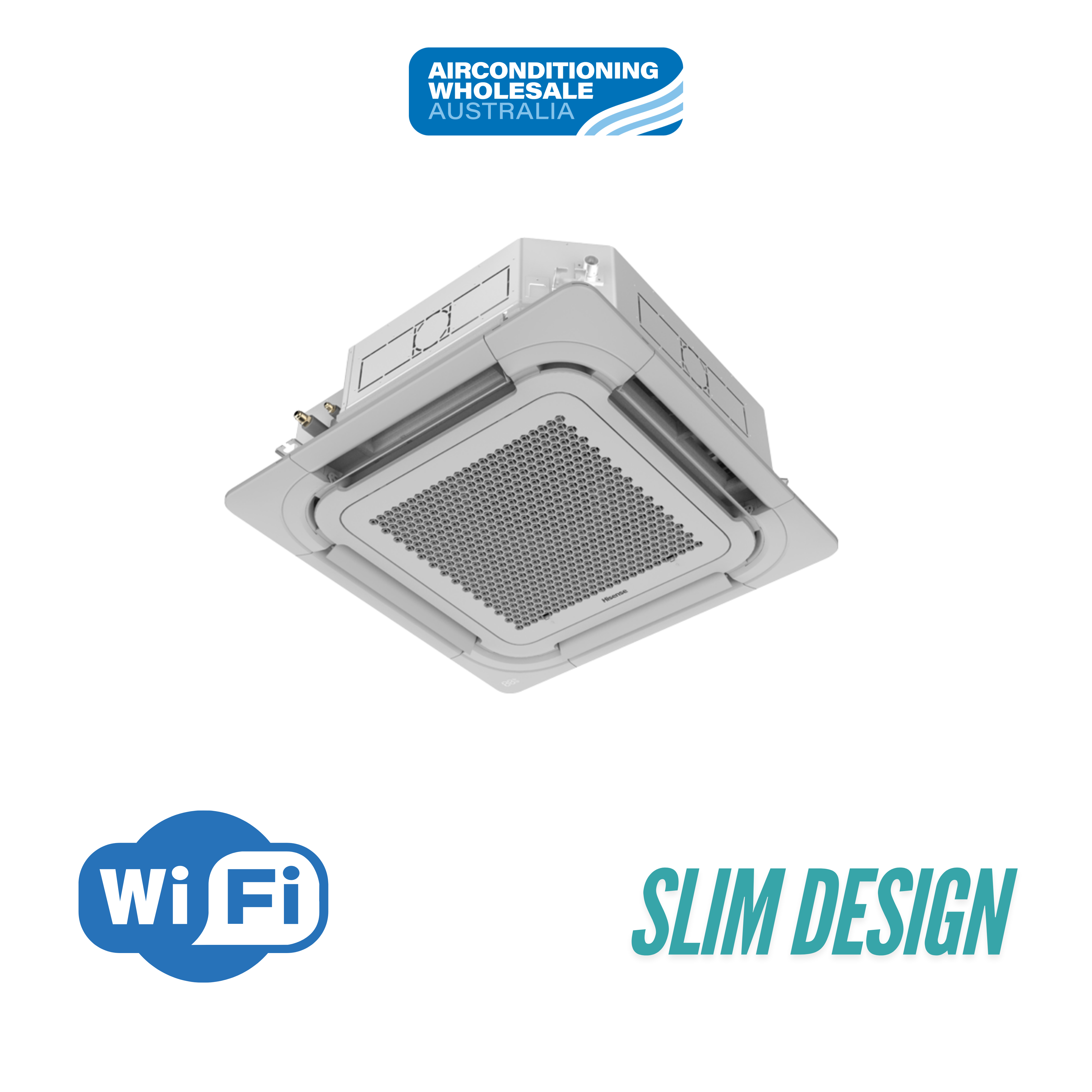 Hisense R32 7.1kW Reverse Cycle Cassette - WIFI